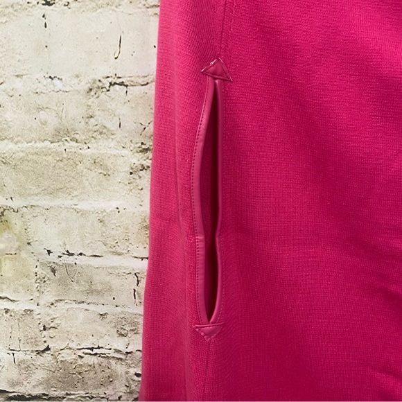 Julie Brown NYC Hot Pink Sweater Poncho Cape - Picture 2 of 7